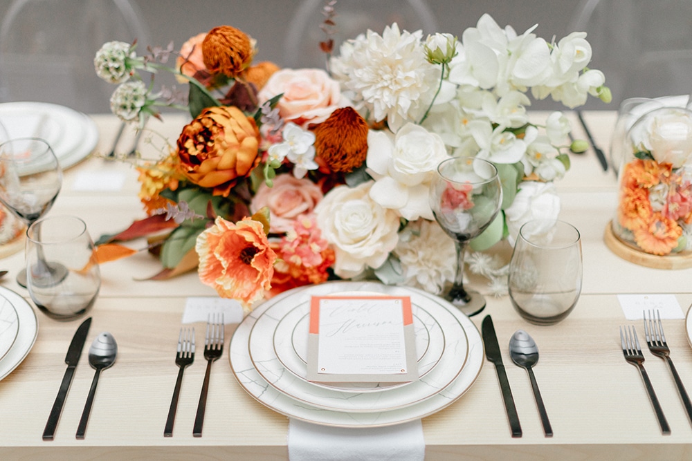 Wedding Tablescape at Art Museum