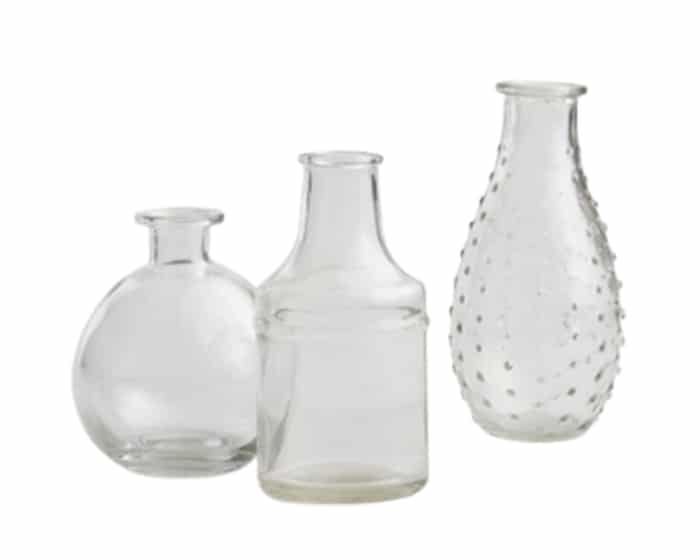 Assorted Bud Vases Lovely Luxe Rentals