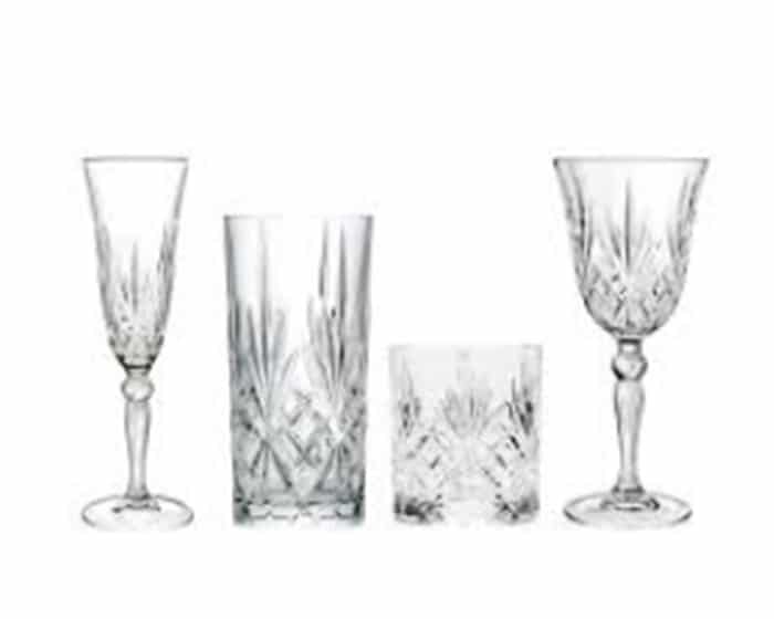 Clear Madison Glassware Lovely Luxe Rentals